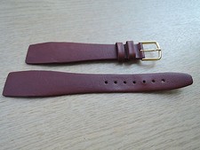 Hirsch Leder Uhrenarmband rot
