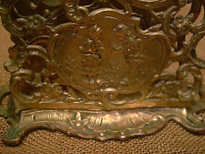 alter BRIEFHALTER SCHREIBTISCHGARNITUR MESSING