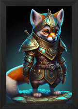 Niedlicher Fuchs Krieger