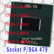 INTEL CORE 2 DUO T6670 T7800 T9300 T9600 T9900 Socket P/BGA 479 CPU PROCESSOR