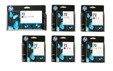 6 x Original Tinte HP Nr. 72 DesignJet T610 T620 T770 T1100 T1200 Cartridges SET