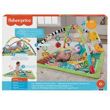Fisher-Price 3-in-1 Rainforest Spieldecke  Sensorische Krabbeldecke