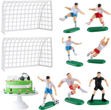 Tortendeko Fussball Figuren Kuchen Deko, 9 Stück Kuchen Deko Fußball Figuren Dec