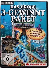 Das große 3-Gewinnt Paket (2012) 3 Spiele, PC, 3-Gewinnt / Match-3, gebraucht