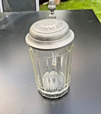 Glasbierkrug - Gasthof z. Post - Pfaffen a.d.Ilm - 0,5L - um 1920