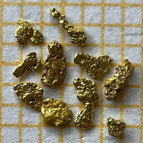 Echte goldnuggets - 10,
