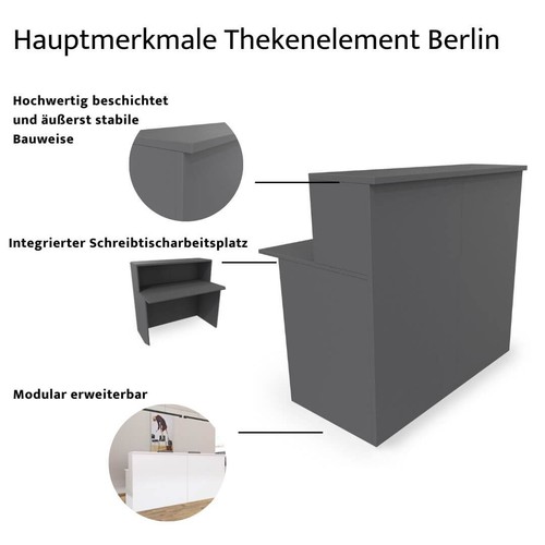 Empfangstheke modular holz - empfangstheke,