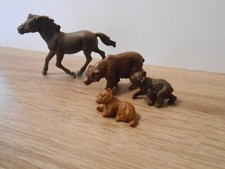 Passend zu DDR Indianer Masse Pferd Figur und Bärengruppe Plaho Steinach