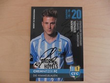 Fabian Stenzel - Autogrammkarte - Chemnitzer FC 2015/16 -