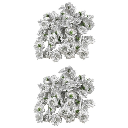 Set stoffblüten silber - ,