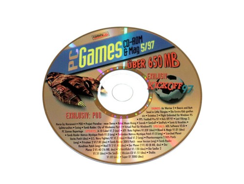1997 games demo pod - games, cd