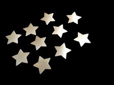 100  x Reflektierend Aufkleber Silber Stern Reflexfolie Reflektor Folie  