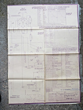 KHD original Blaupause blueprint DIN A0 pneumatischer Deckfahrstand 1954