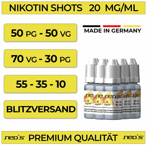 Nikotin shots 20mg - 5, 30