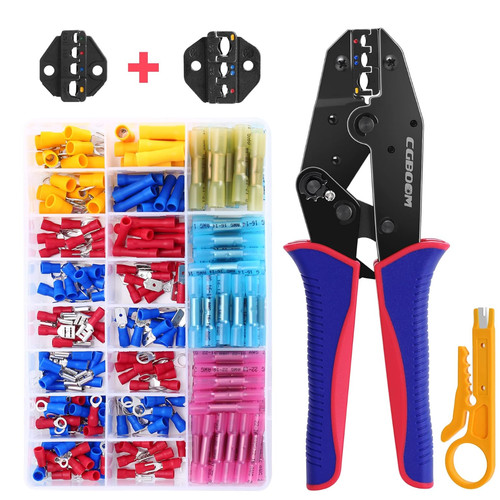 Crimpzange set kabelschuhe mit - set,