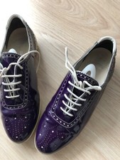 Damen Golfschuhe Walter Genuin, Lackleder, Gr. 37