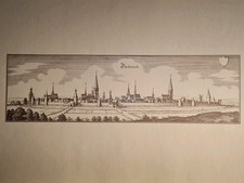 Dortmund Gesamtansicht Original Kupferstich Merian 1647