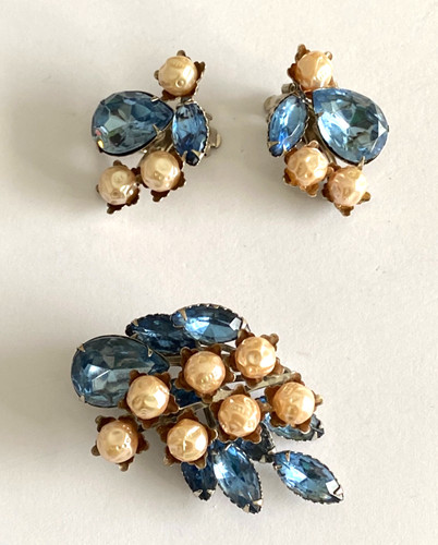 Schmuckset ohrclips brosche - schmuckset,