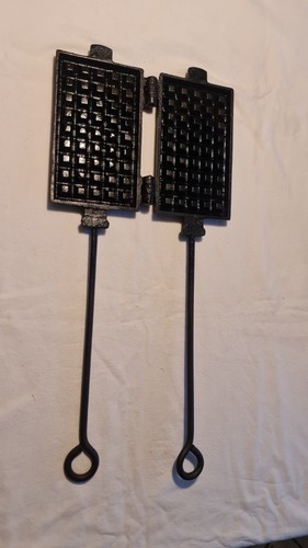 Antikes belgisches waffeleisen - antikes,