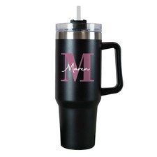 Thermobecher XXL personalisierbar mit Name & Initiale | Monogramm  1,2 Liter Cup