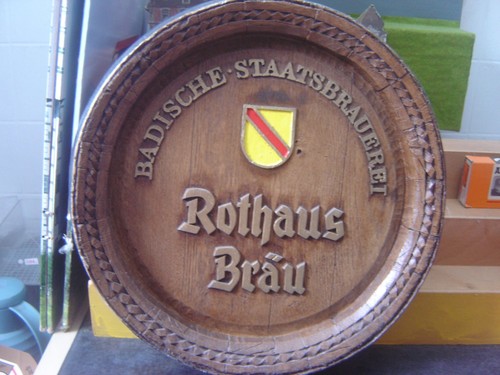 Brauerei werbeschild fassboden - werbeschild,