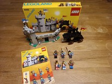 Lego System 6062 Angriffsturm mit Burgmauer mit Karton und Bauanleitung