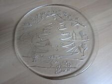 Weihnachtsteller / Weihnachtsplatte / Glas / 30 cm