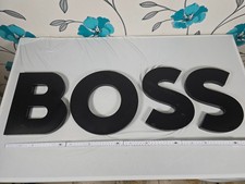 BOSS Schriftzug Reklame Werbung Werbeschild Sammler Buchstaben