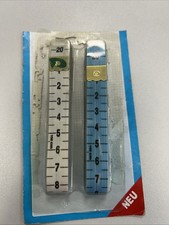 Maßband Metermaß Blau Weiß Flexibel Nähen Stricken Häkeln