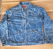 Supreme Gonz Map Work Jacket Washed Blue M 2019 Wie NEU Jeans Mark Gonzales Rar