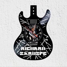 Schallplattenuhr gitarre - schallplattenuhr, e-gitarre