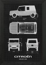 Citroen Mehari 1969 Framed