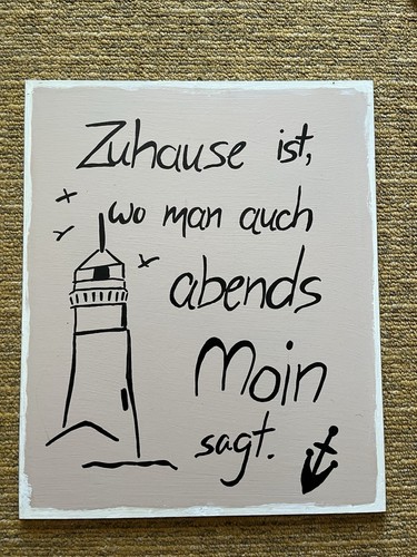 Holzschild mit spruch - mit,