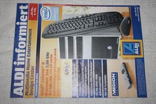 Aldi Werbe Prospekt PC Werbung Katalog Einlage Medion 2006 vintage Retro selten