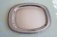 WMF Platte Schale Cromargan Baroque ca. 35 cm x 25,5 cm