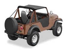 Bikini Top schwarz Traditiona​l Verdeck Softtop Black Crush Jeep CJ5 + CJ6 55-75