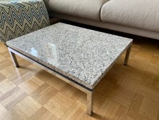 Wilkhahn Couch-/Sofa-Tisch mit Granitplatte, verchromt