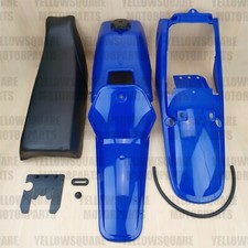 Kunststoff Set Yamaha PW80 - BLAU - Vorderer Kotflügel Kotflügel Sitzverkleidung Tank