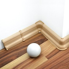 2m Fussleisten mit Kabelkanal