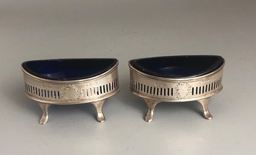 Georgian navette shaped silver - georgian,