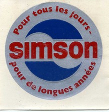 Simson Suhl Schriftzug Abziehbild Wasserabziehbild, Durchmesser 80mm