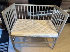Beistellbett boxspring grau - boxspring,