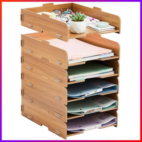 Büroorganizer holz fächer - 6,