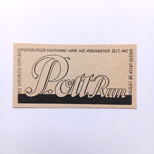 1933 pott rum werbeanzeige - 1933,