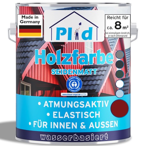 Holzfarbe 75l schwedenrot - holzfarbe,