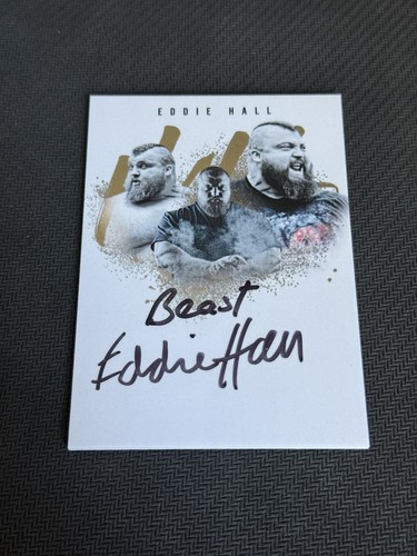 Eddie hall card auto - eddie, on