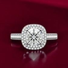 Verlobungsring 18K Weißgold