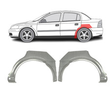 Für Opel Astra G 1998-2009 HB 4 Tur Radlauf Reparatur Blech Kotflügel Satz/ L+R
