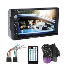 KIMISS Auto MP5 Player, 7 Zoll Touchscreen Doppel Din Auto BT MP5 Player Stereo