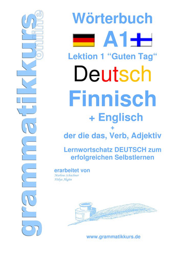 Wörterbuch deutsch finnisch - deutsch,